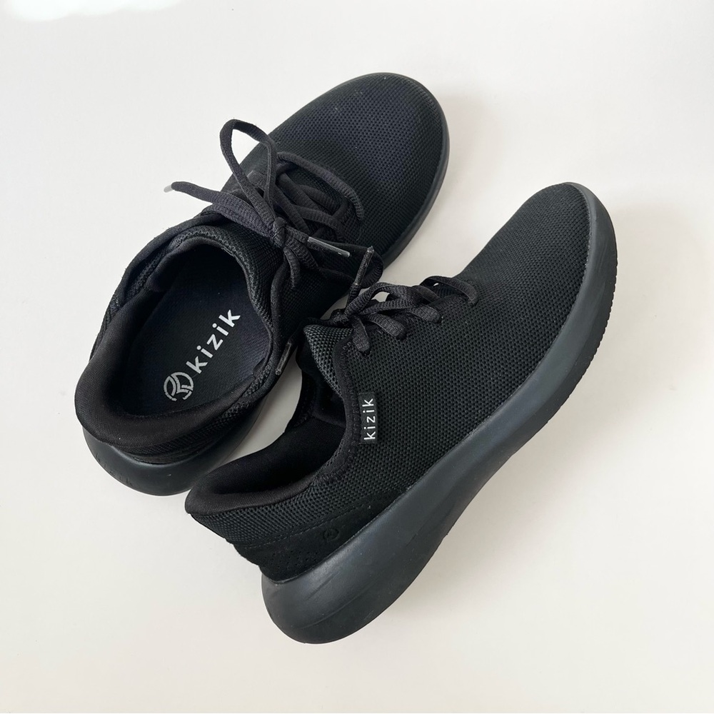 Kizik Madrid Eco Knit Black Sneakers 6.5